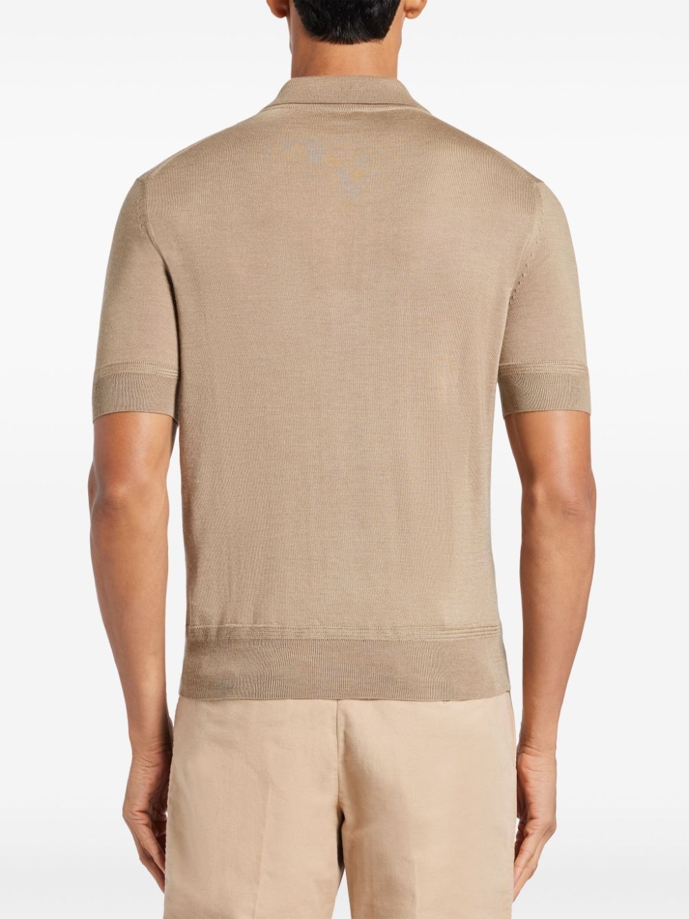 knitted polo shirt - 4