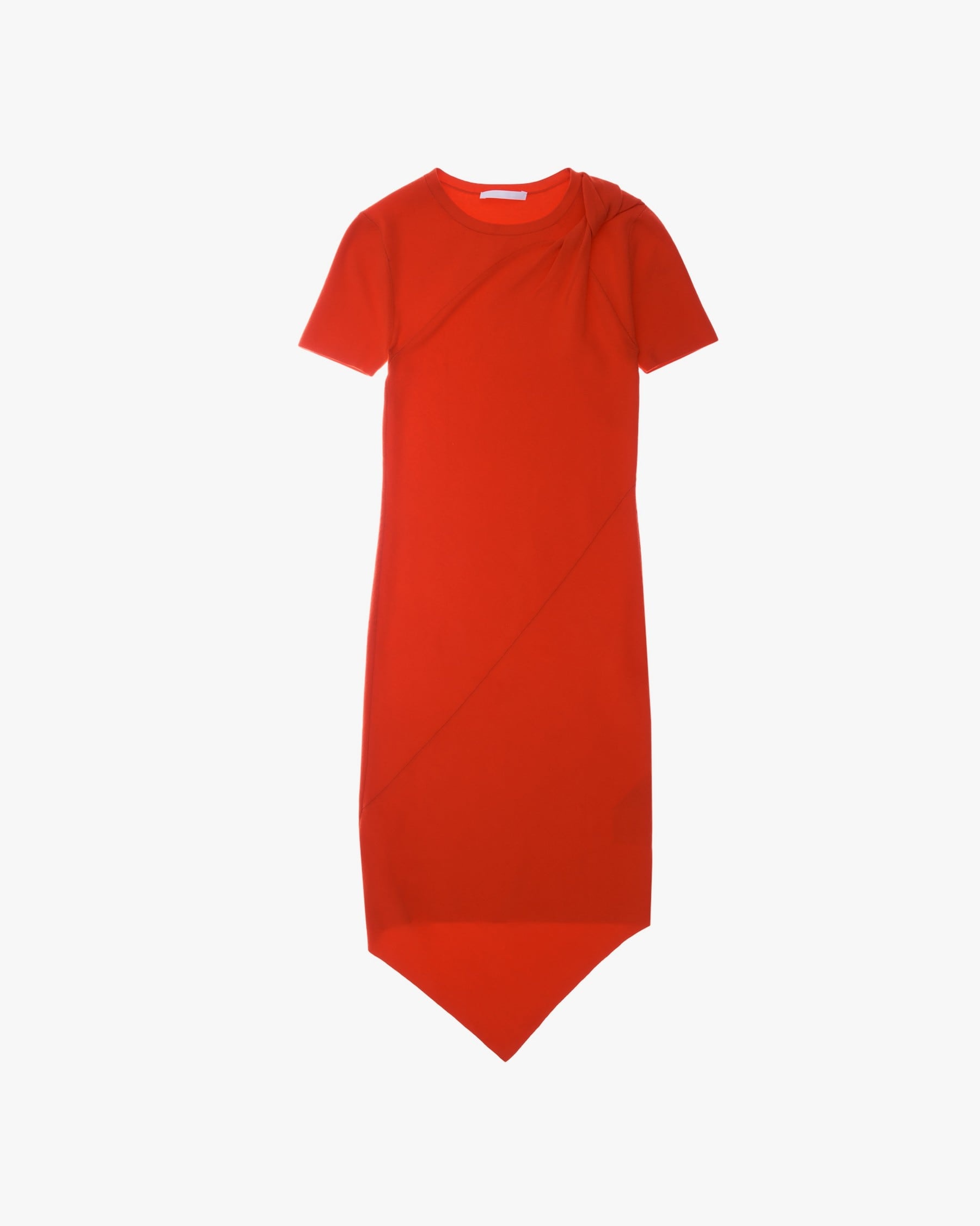 TWISTED ASYMMETRIC JERSEY DRESS - 1