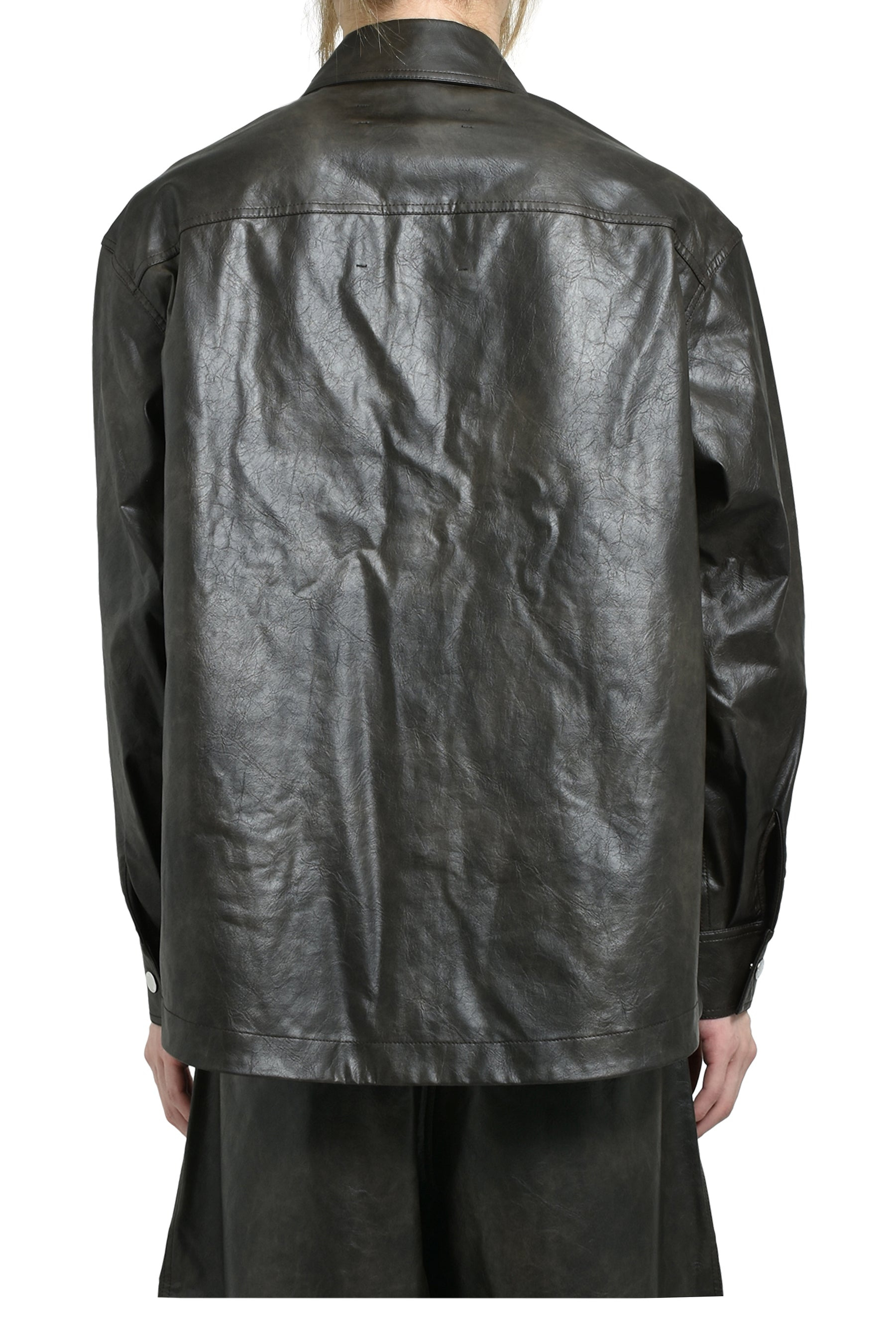 "APPLIQUE" SHIRT JACKET / DARK BRW - 2