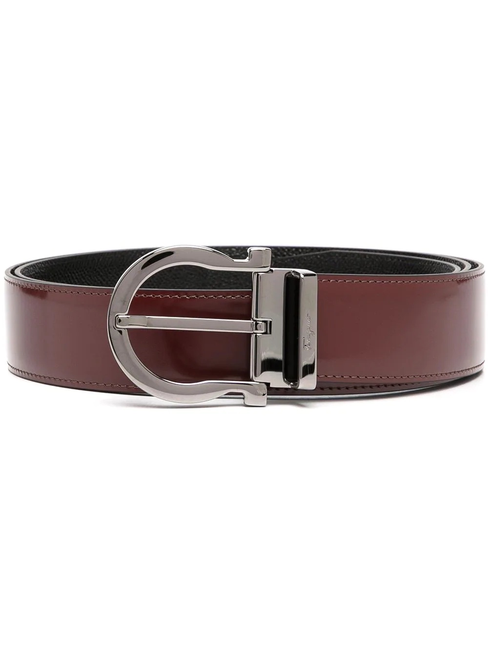 Gancini-buckle reversible belt - 1