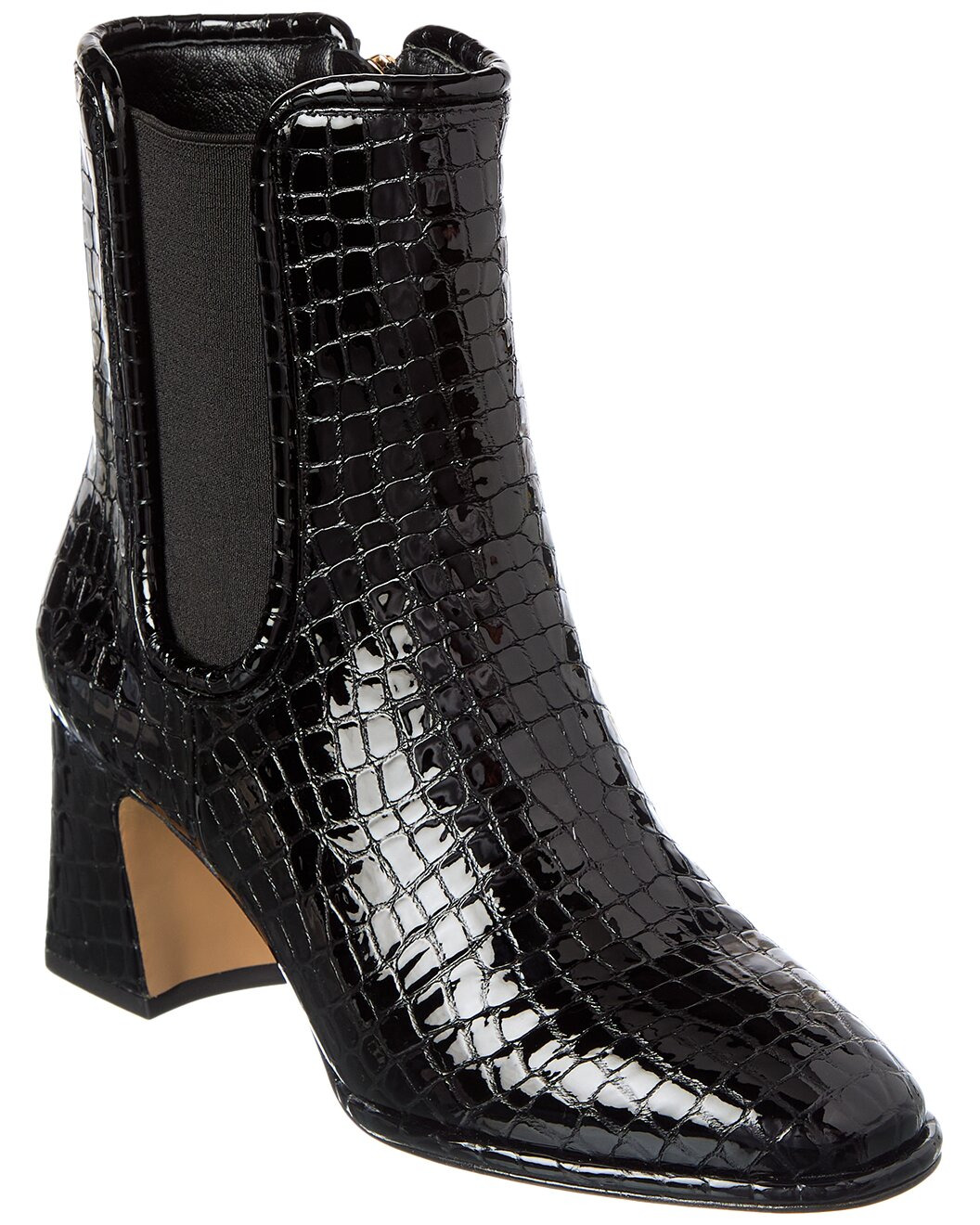 Alexandre Birman Ava 60 Croc-Embossed Patent Boot - 1