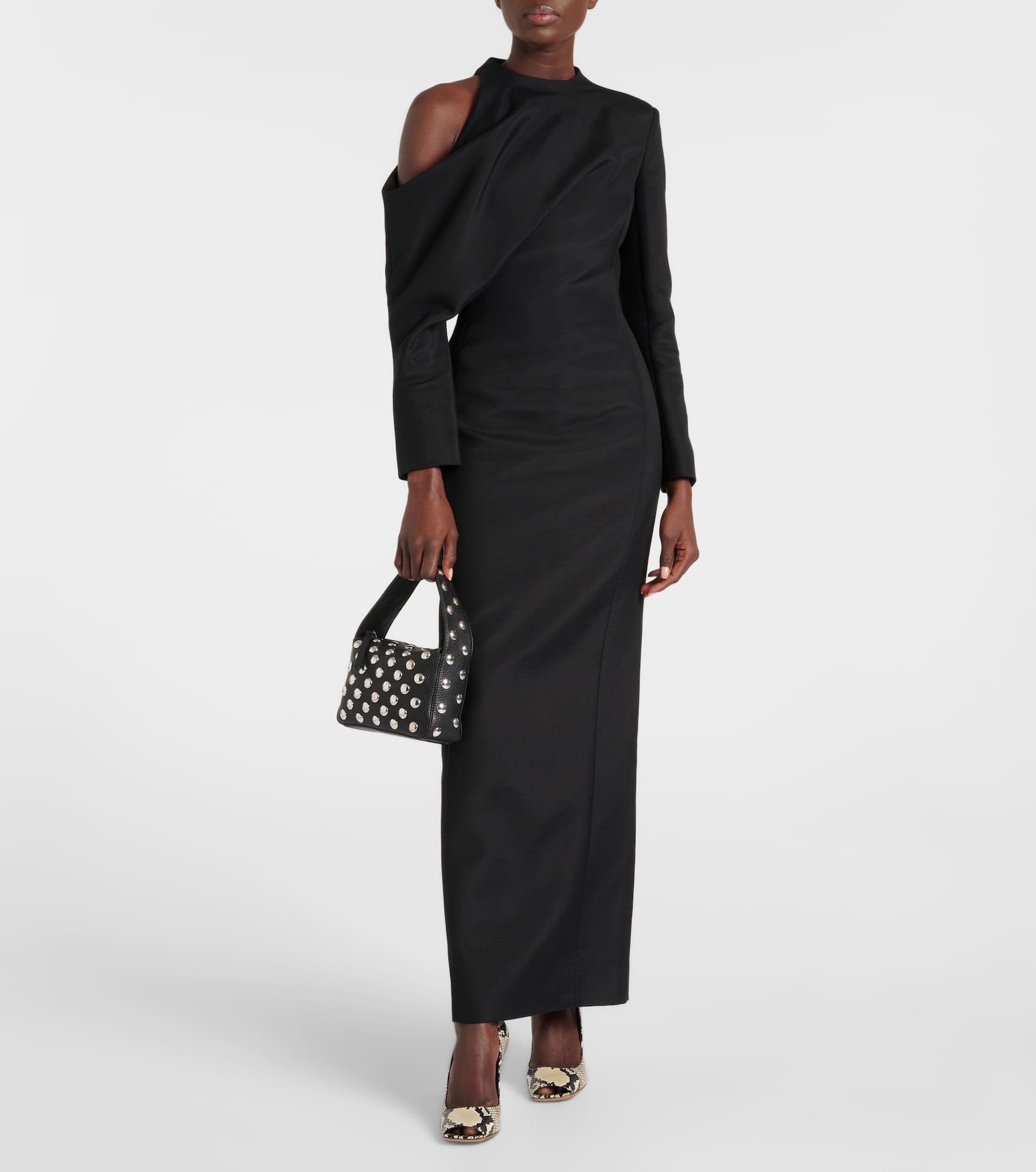 Elena Small studded leather shoulder bag - 5