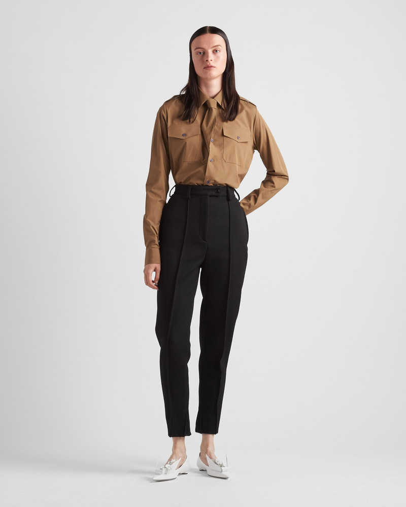 Prada Stretch natté pants outlook