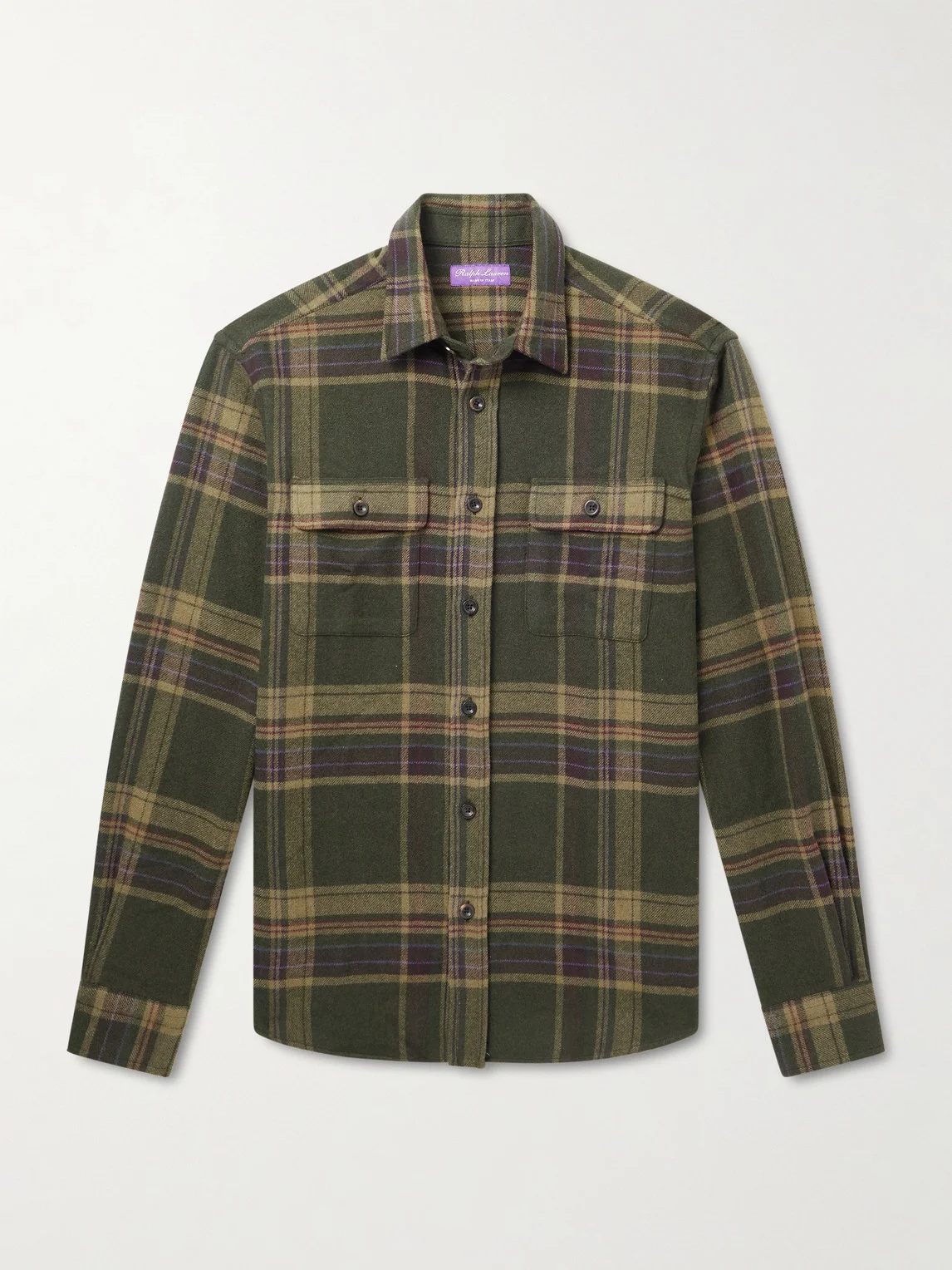 Cooper Checked Cashmere-Flannel Shirt - 1