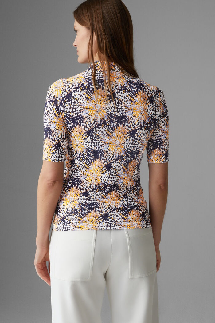 Alina Polo shirt in Navy blue/Orange - 3