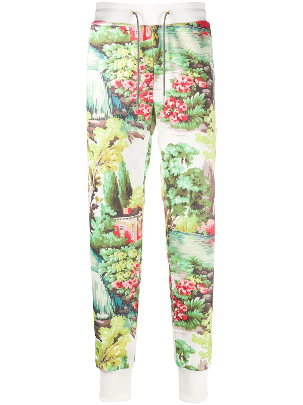 floral house print trousers - 1