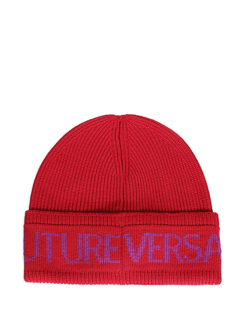 VERSACE JEANS COUTURE logo-detail beanie outlook