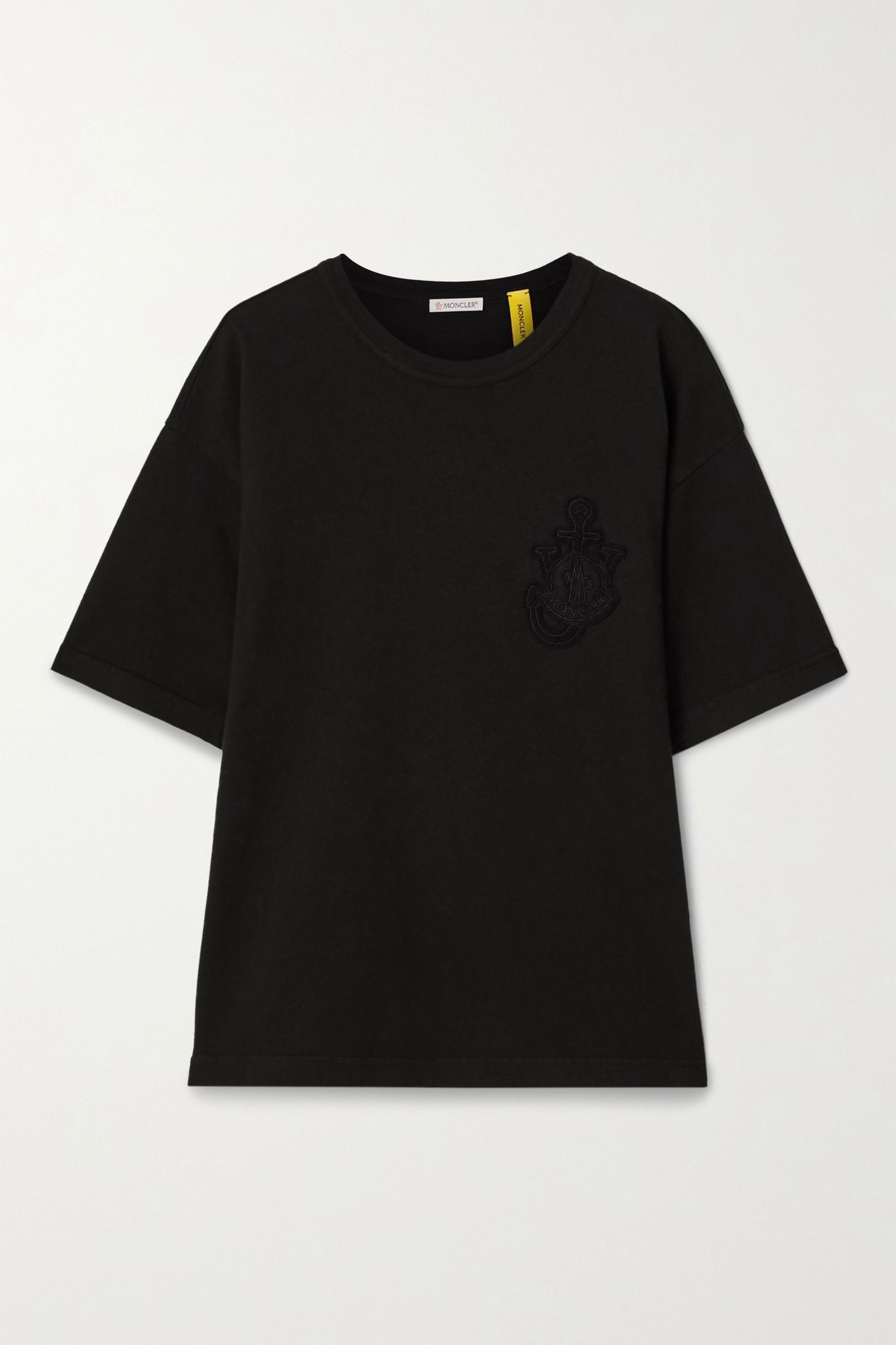 + 1 JW Anderson appliquéd cotton-jersey T-shirt - 1