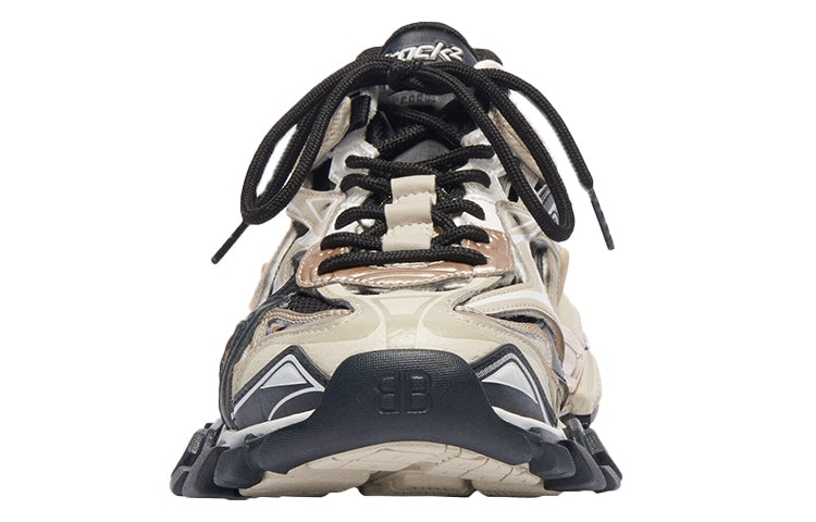 (WMNS) Balenciaga Track.2 Trainer 'Beige Black' 568615W2GN38071 - 3