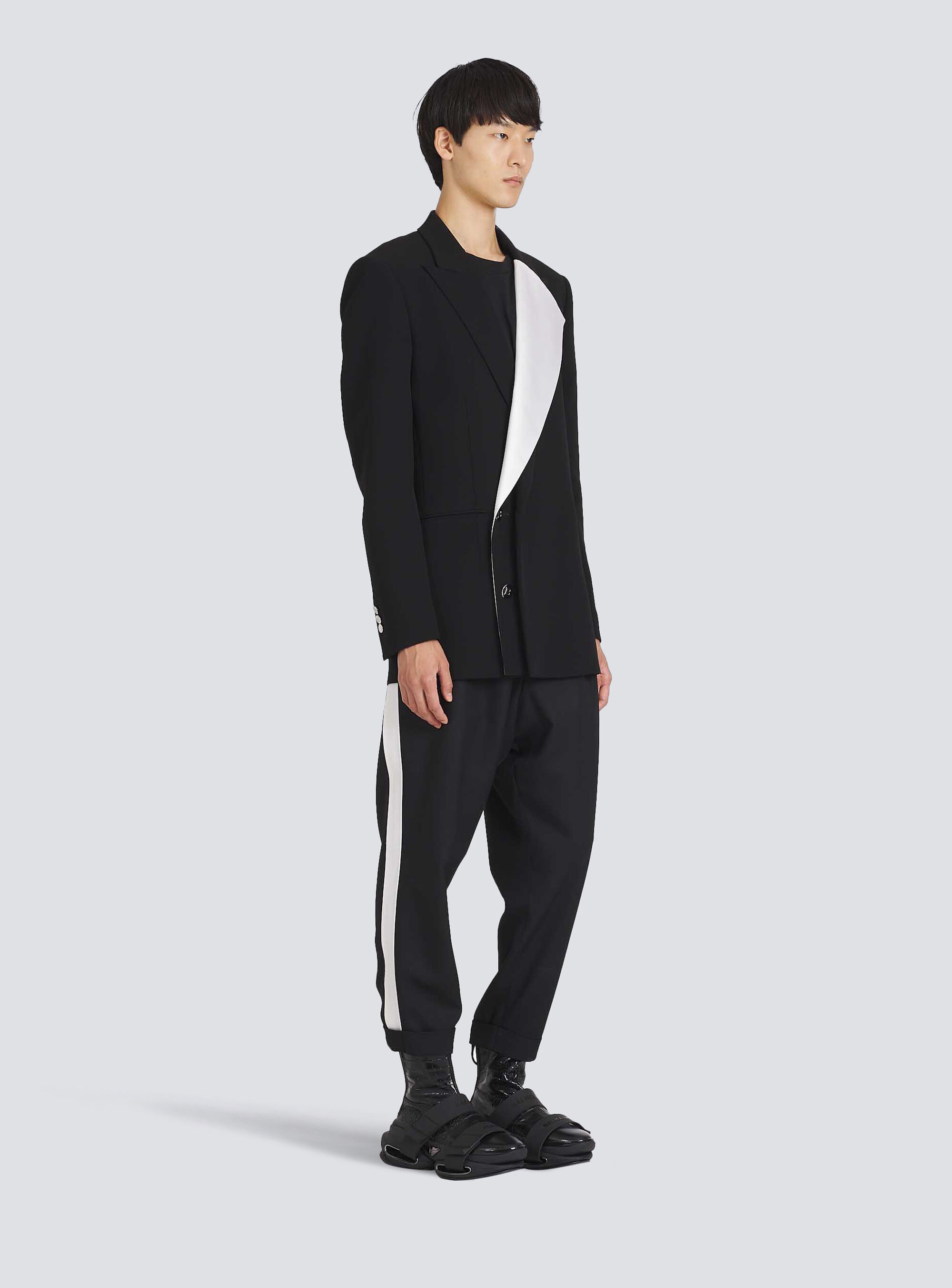 Eco-designed blazer with satin collar - 5