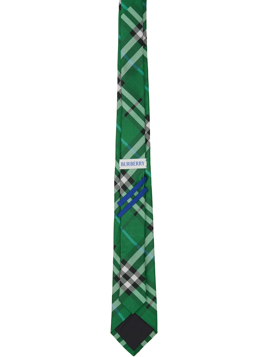 Green Check Silk Tie - 2