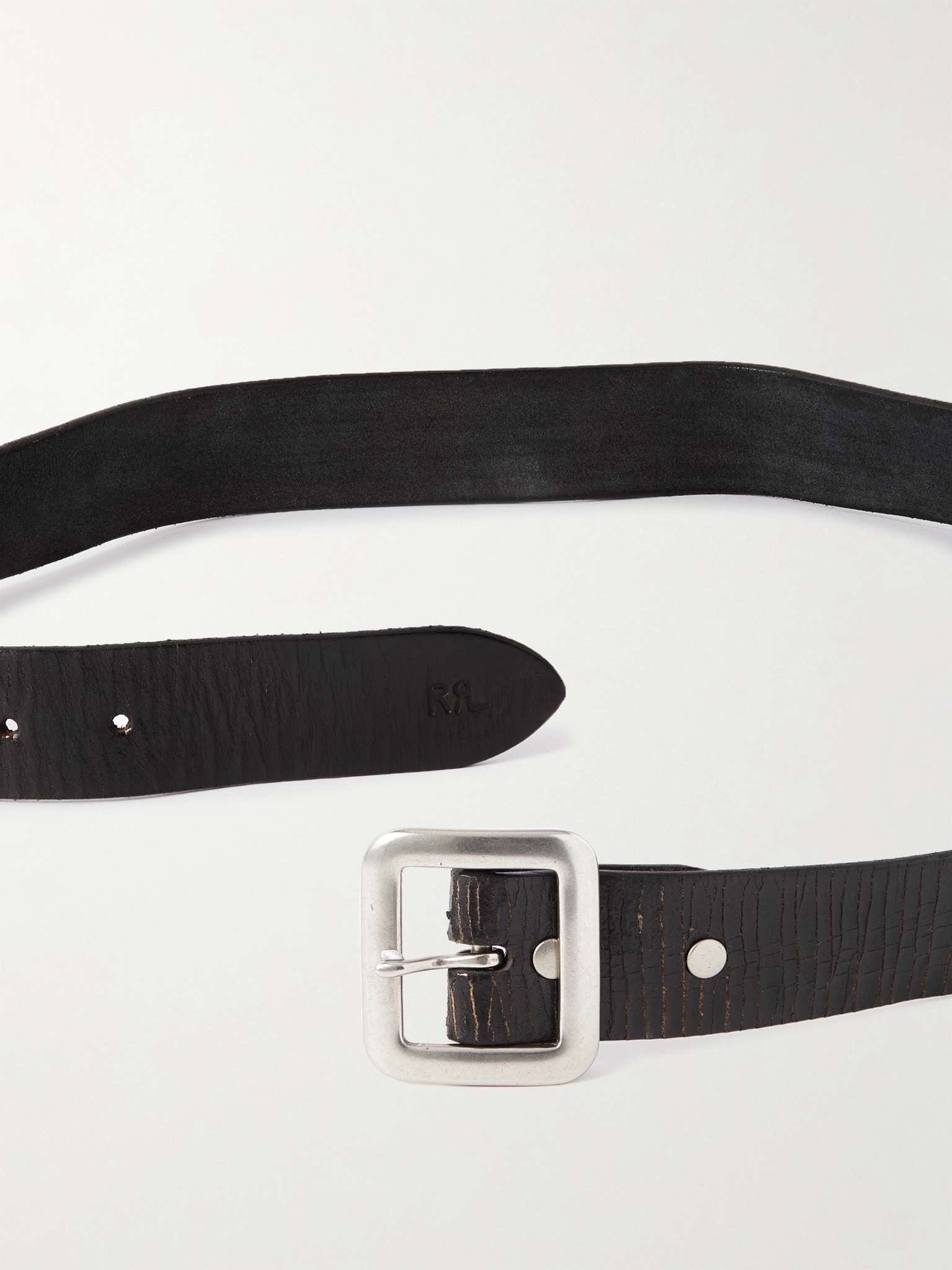 3.5cm Burlington Distressed Leather Belt - 2