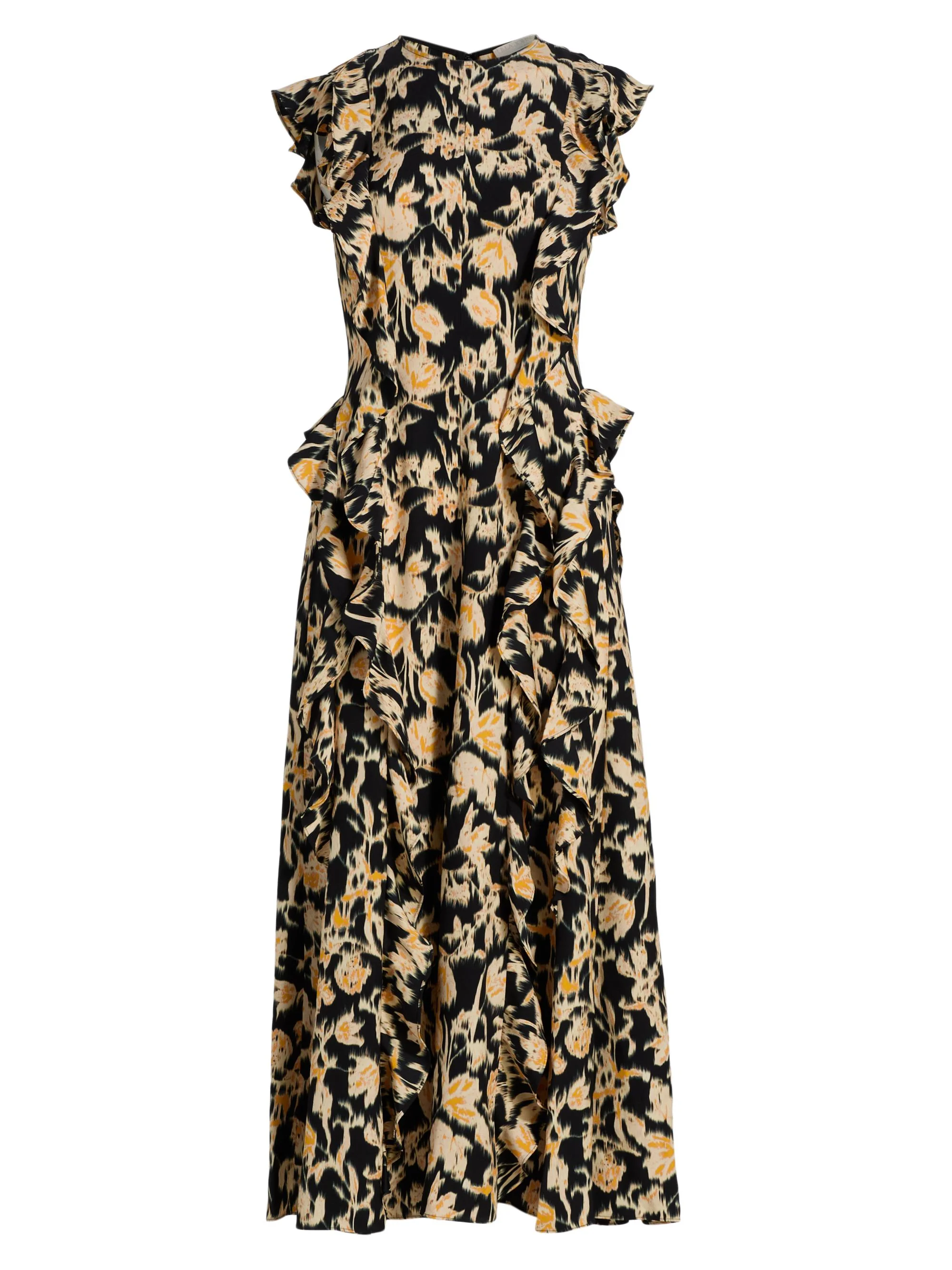 Women's Flo Abstract-Print Sleeveless Midi-Dress - Tourmaline - 1