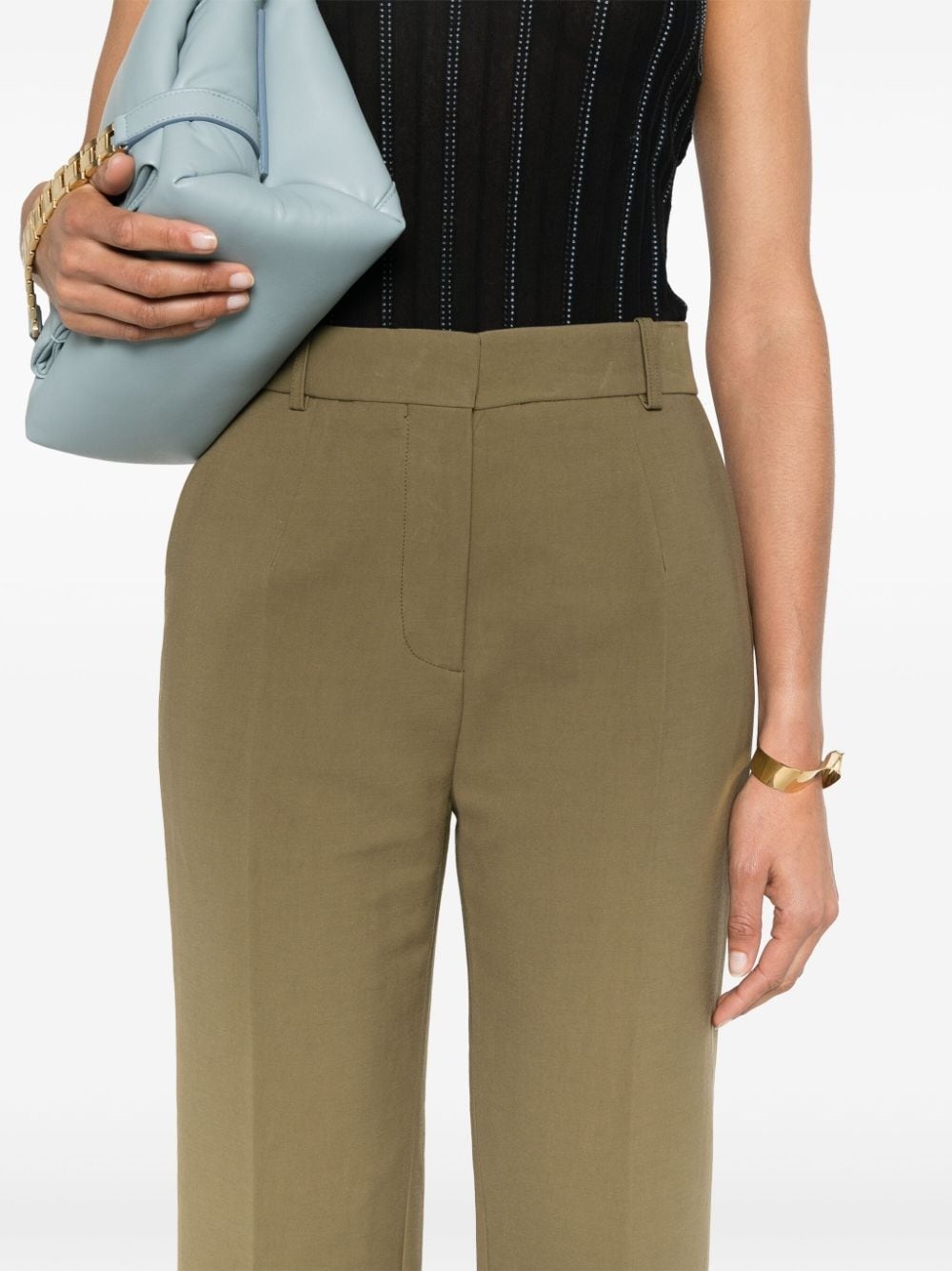 cropped flared trousers - 5