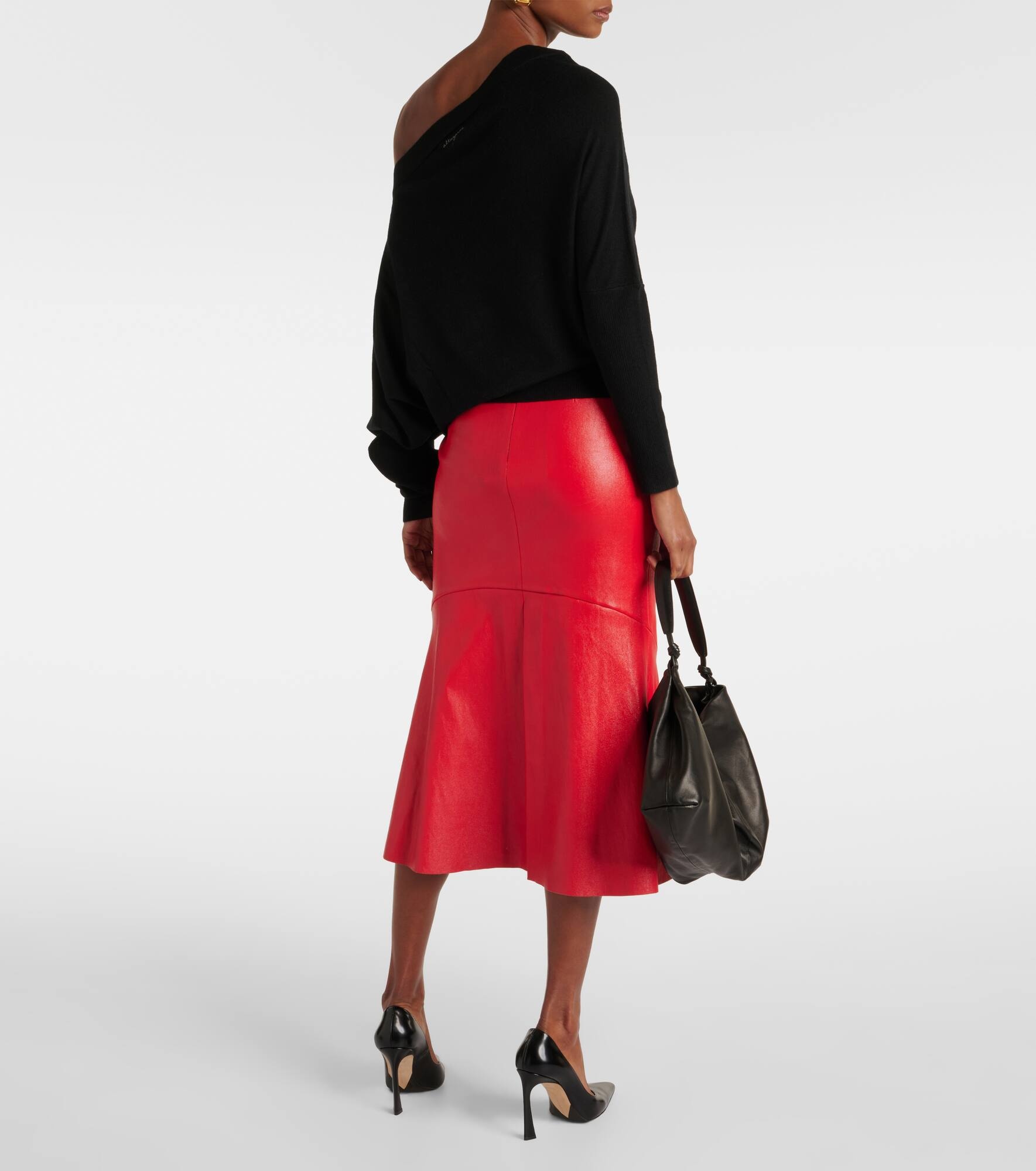 Grainge off-shoulder cashmere sweater - 3