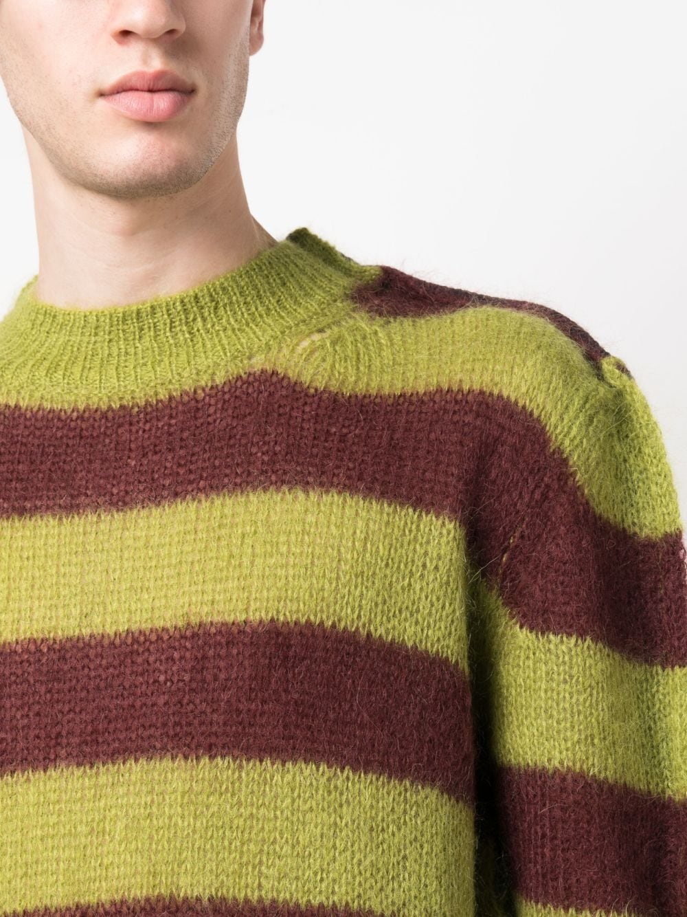 stripped round-neck jumper - 5
