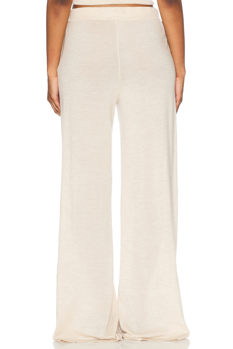 Cashmere Wide Leg Pant - 4