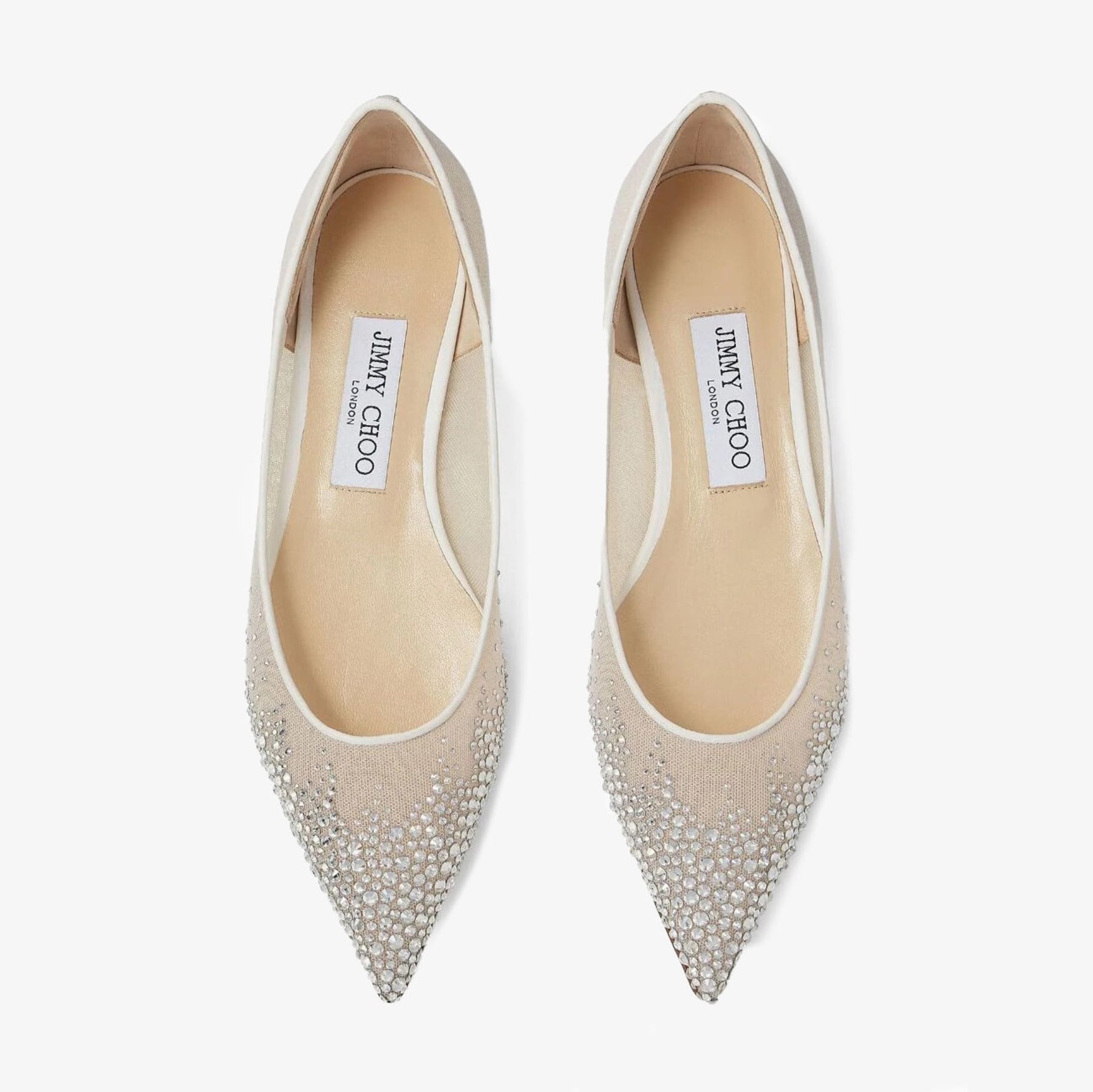 Love Flat
White Degrade Crystal Mesh Flats - 4