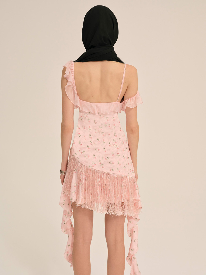 For Love & Lemons Raspberry Rose Mini Dress outlook