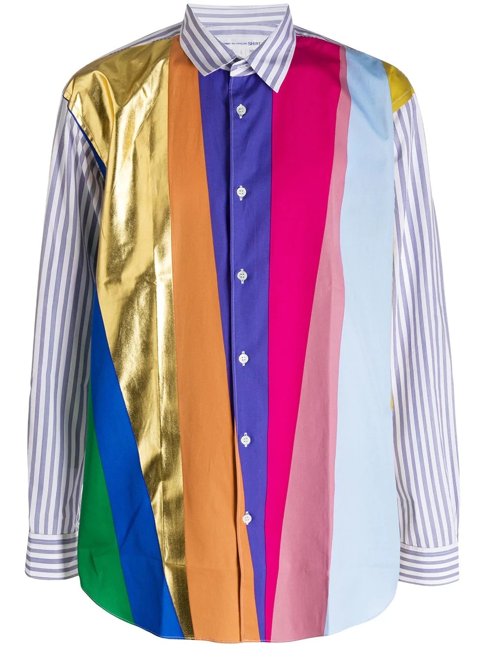 colour-block shirt - 1