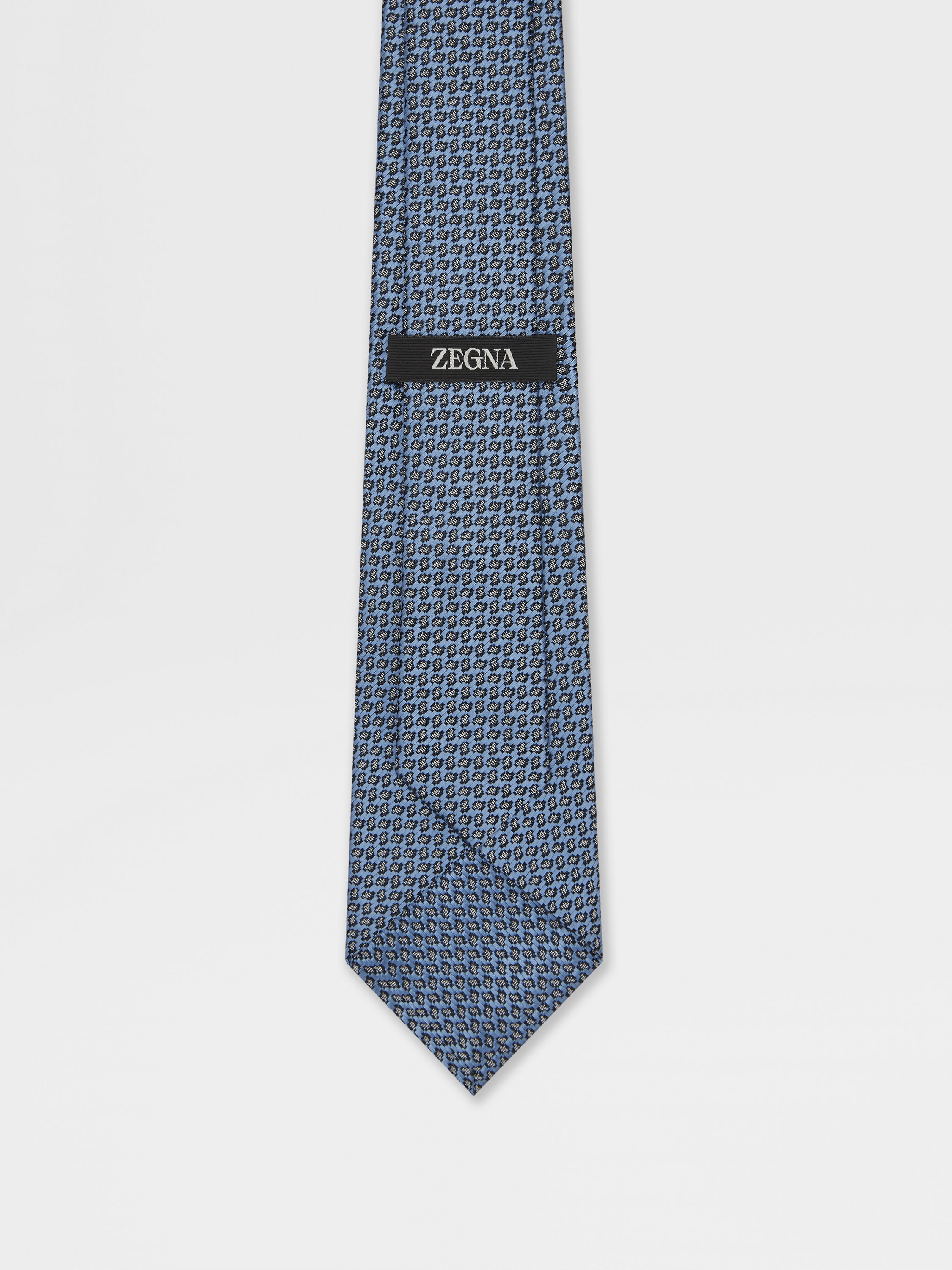 LIGHT BLUE SILK TIE - 3