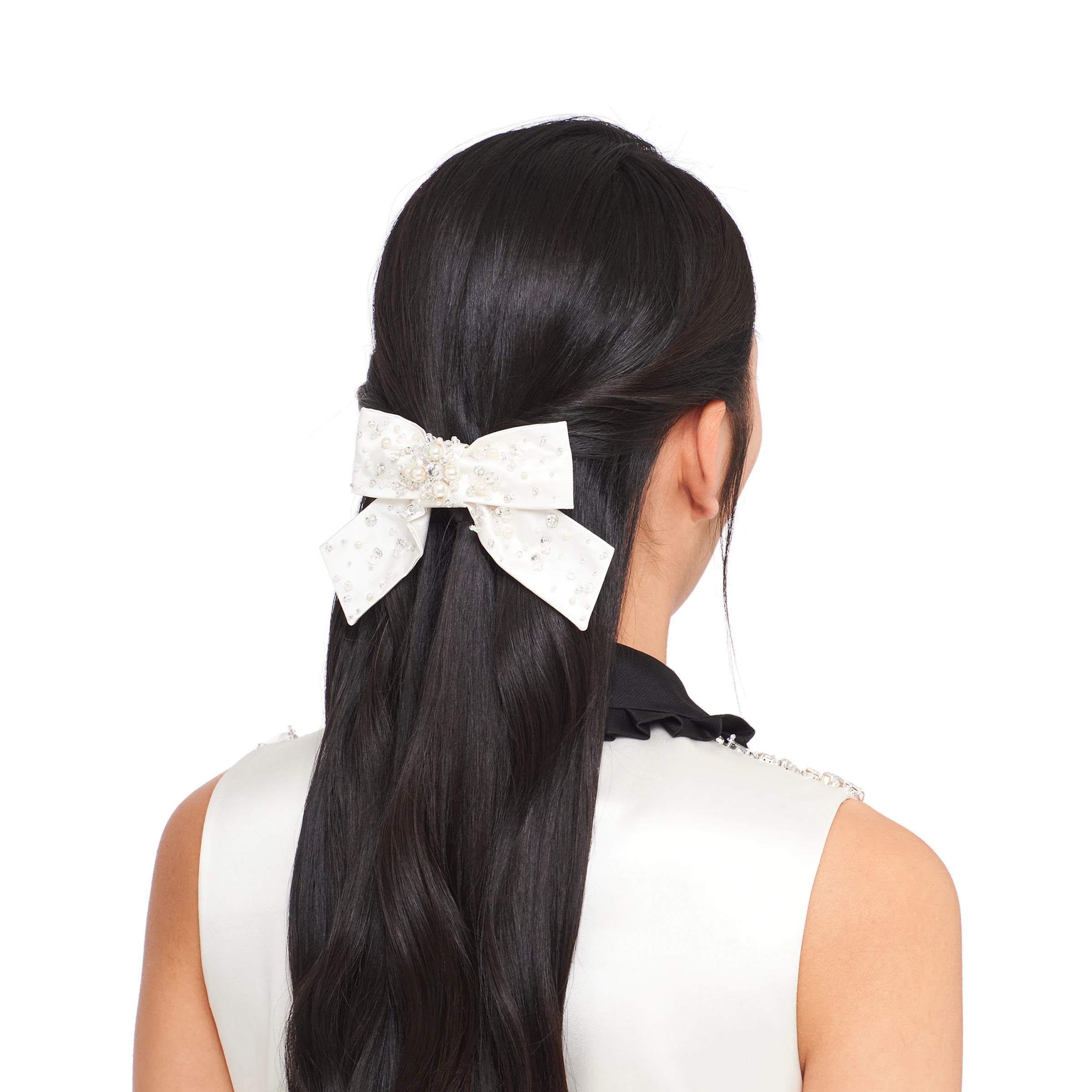 Silk satin hair clip - 3