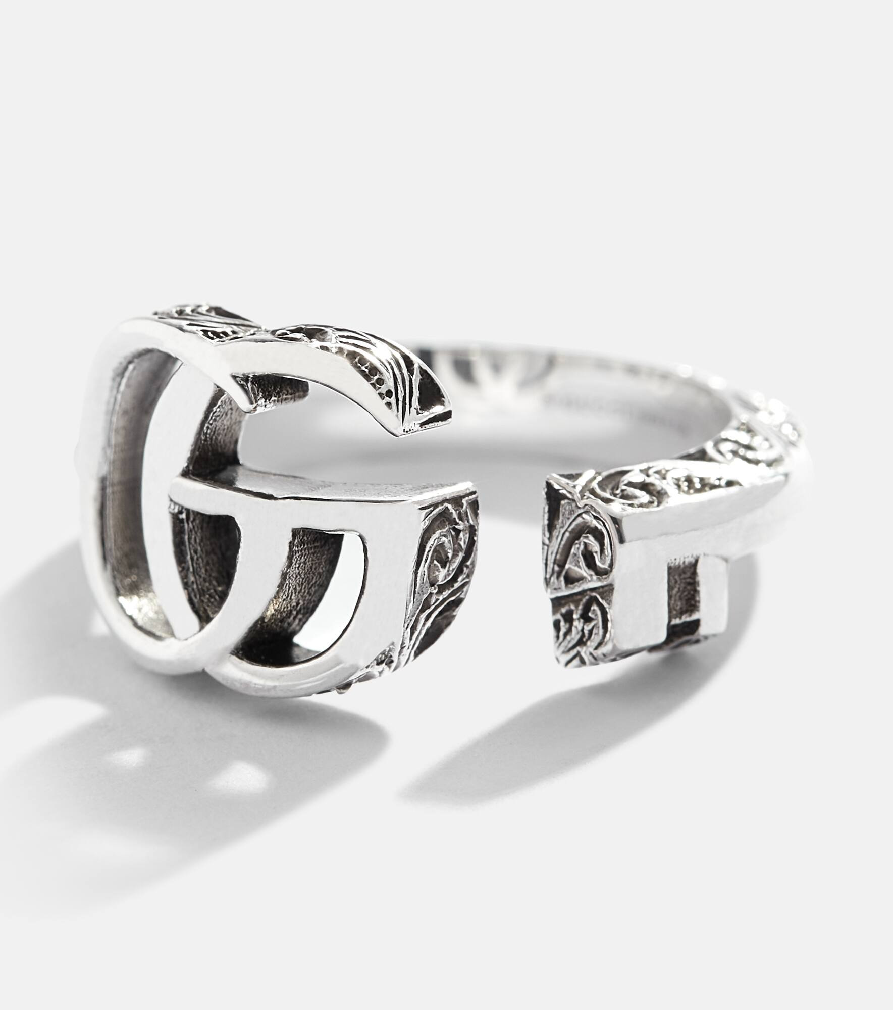Double G sterling silver ring - 4