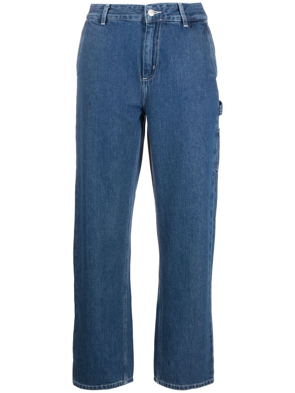 mid-rise straight-leg jeans - 1