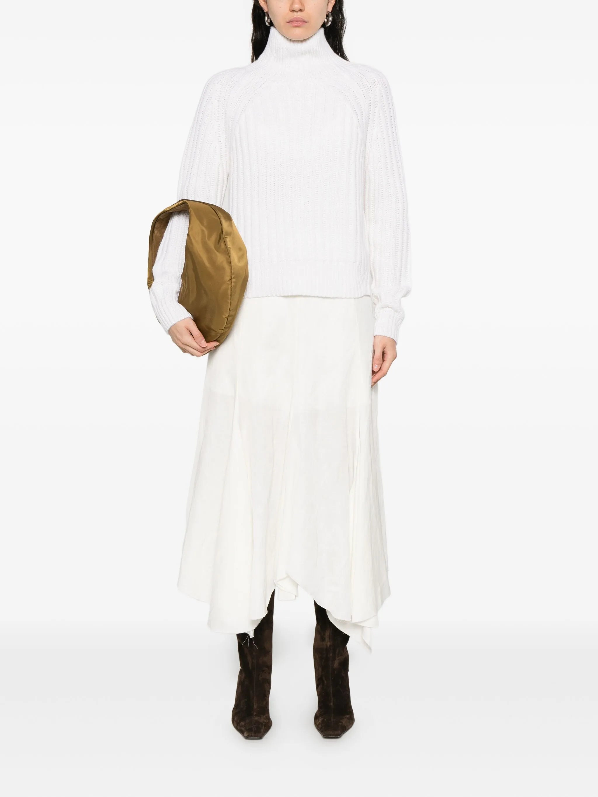 Allude Ribbed Turtleneck Sweater - 2