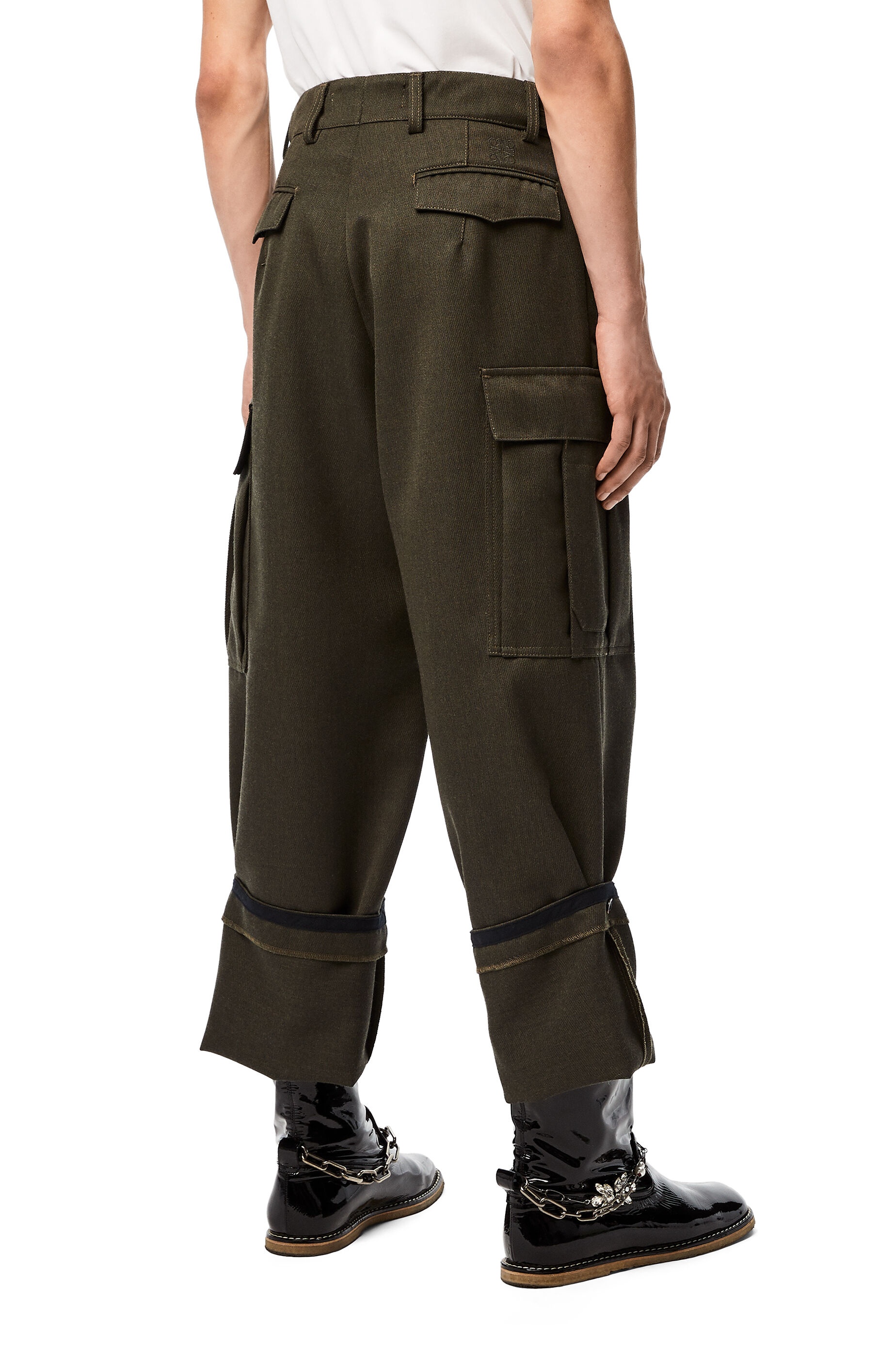 Cargo trousers in wool - 4