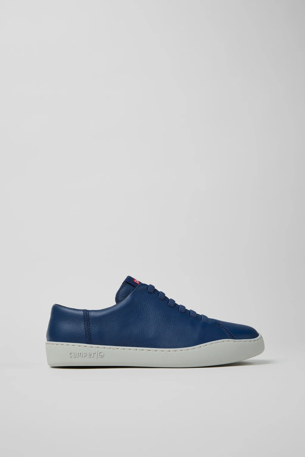 Blue Leather Sneakers for Men. - 1