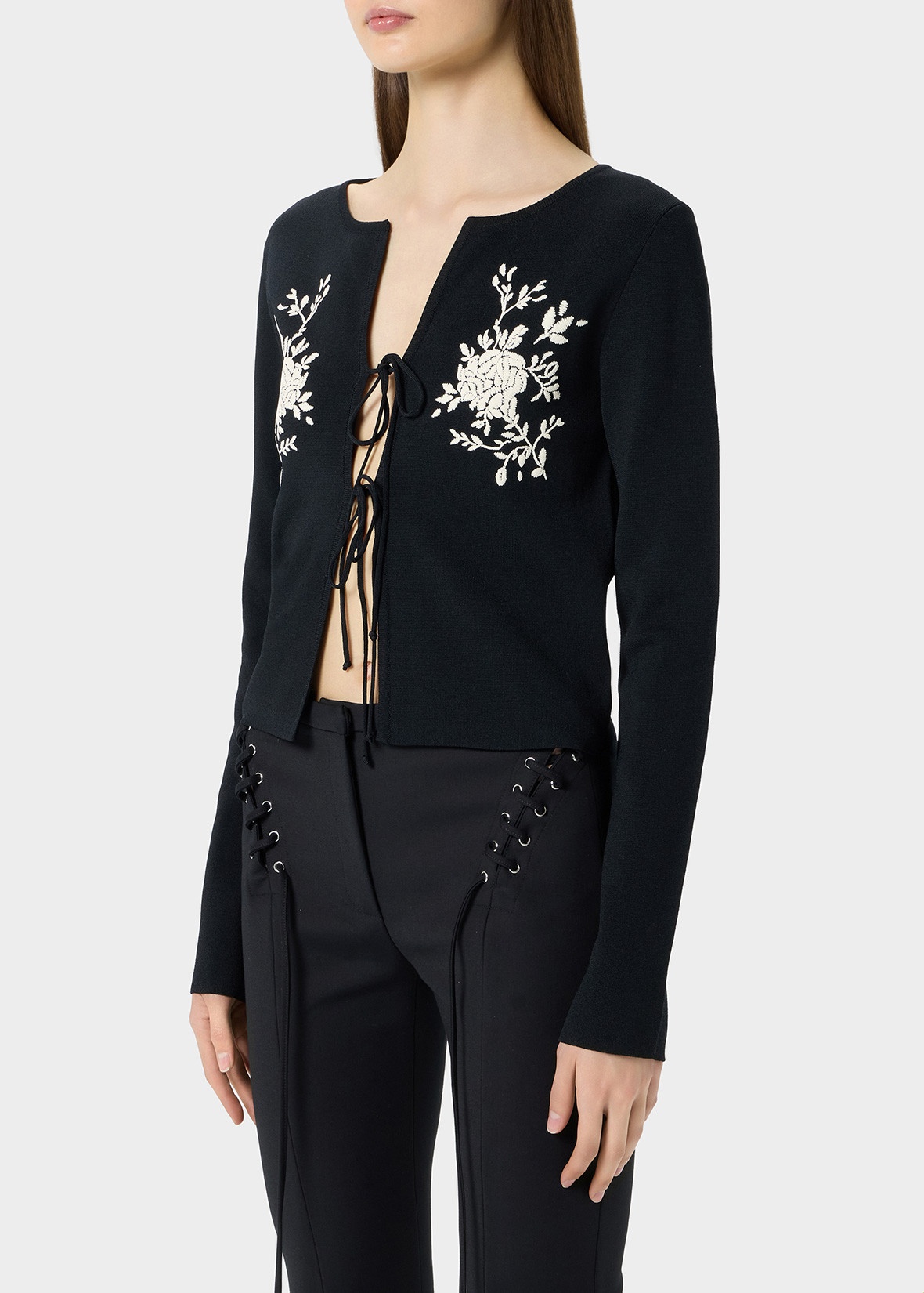 CARDIGAN WITH FLORAL PRINT - 5