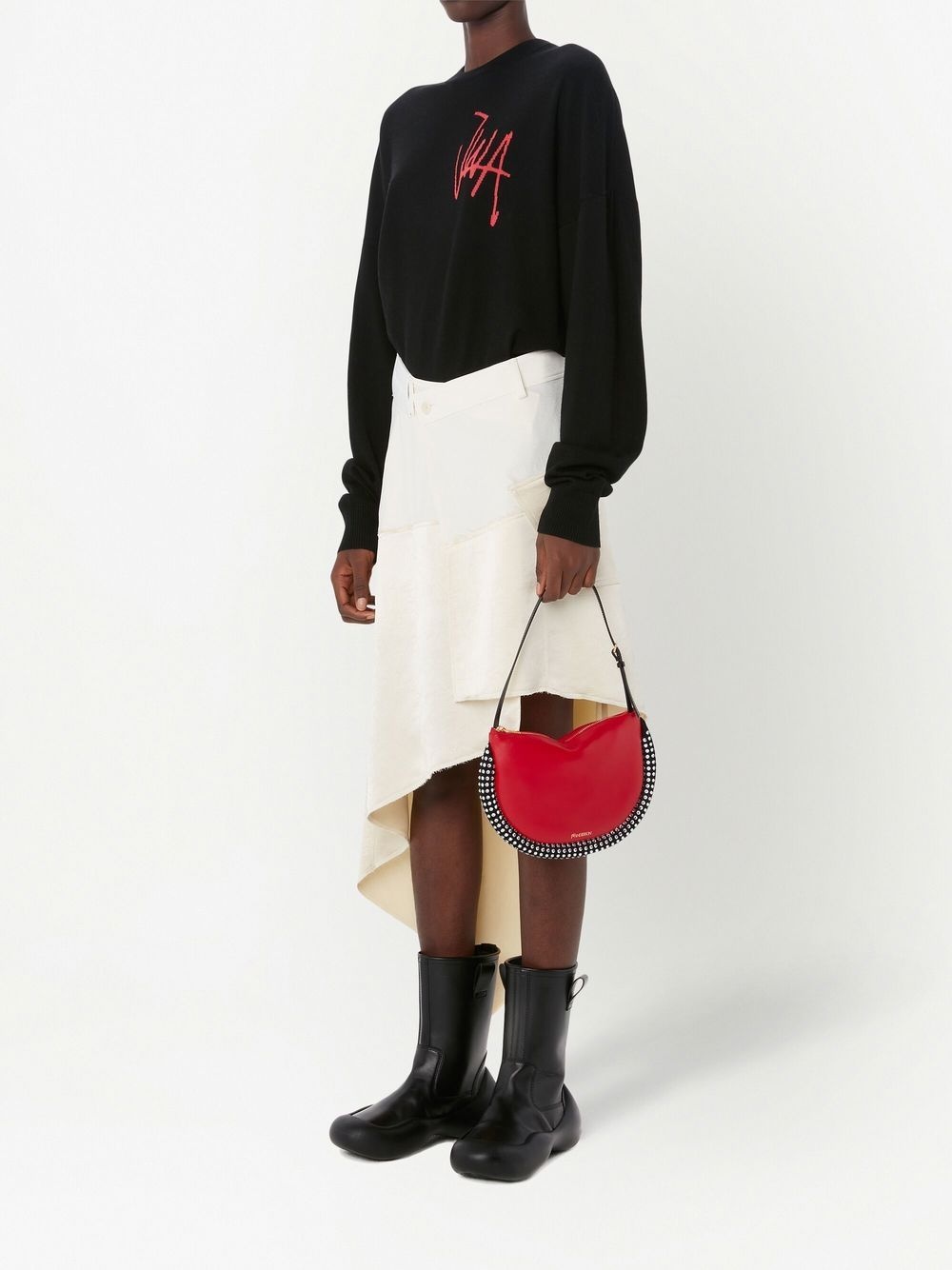 asymmetric midi skirt - 2