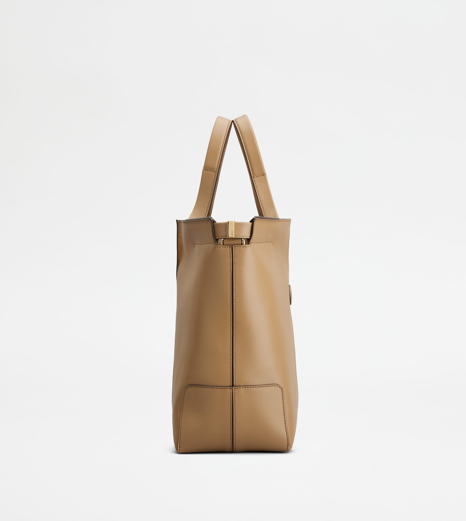 TOD'S DI BAG FOLIO IN LEATHER SMALL - BROWN - 2