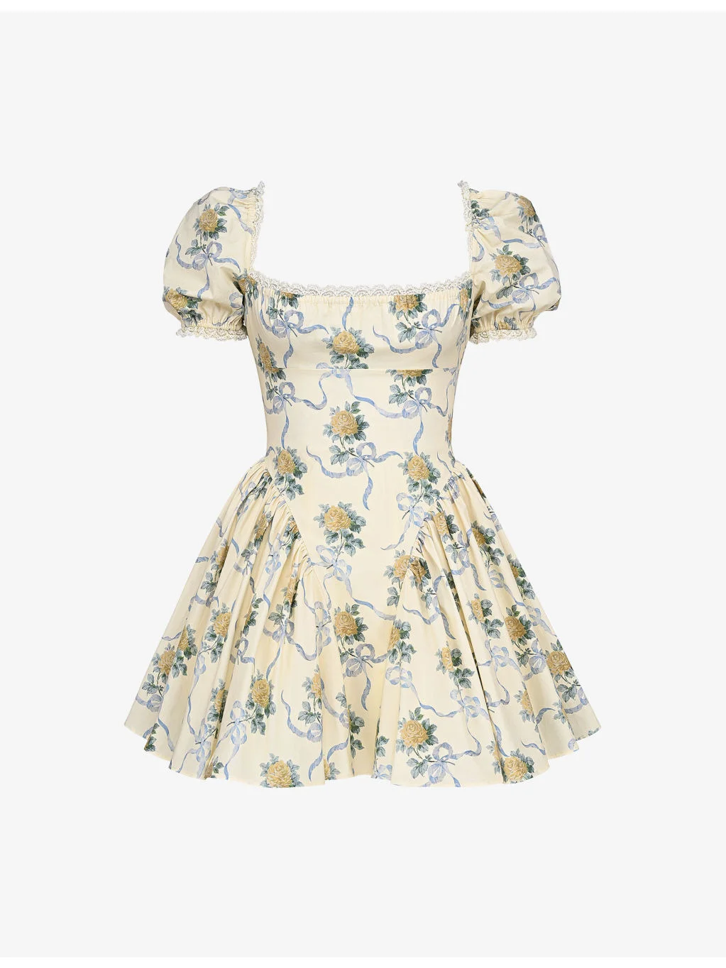 Rosie Floral-Print Stretch-Cotton Mini Dress - 1