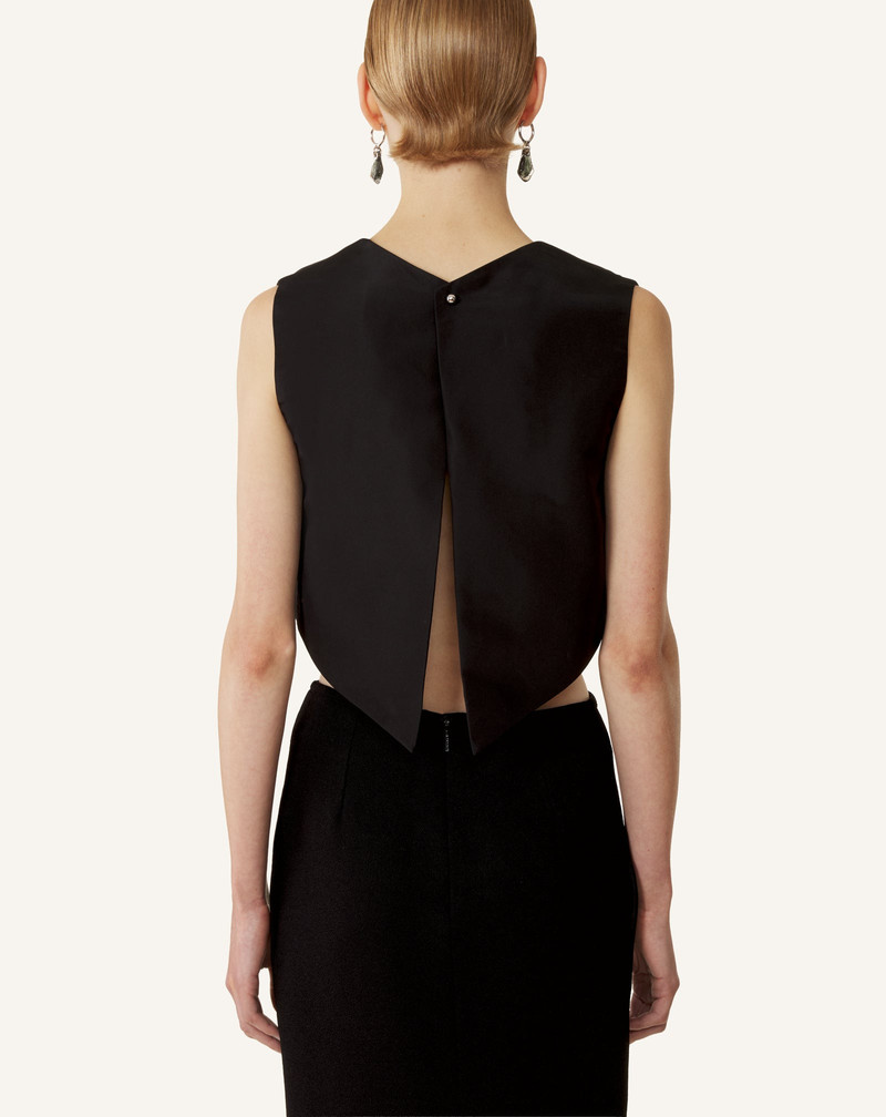 SILK FAILLE CROPPED TOP 4