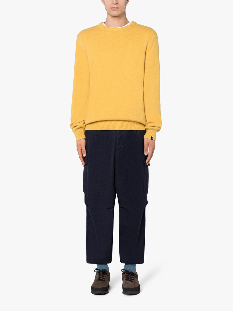 Mackintosh HOLKHAM YELLOW CASHMERE CREWNECK SWEATER outlook