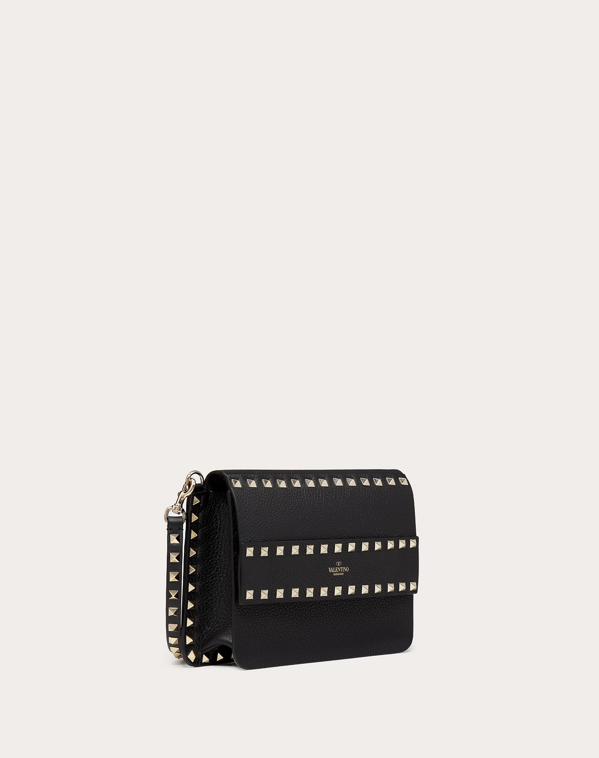 Small Rockstud Grainy Leather Crossbody Bag - 2