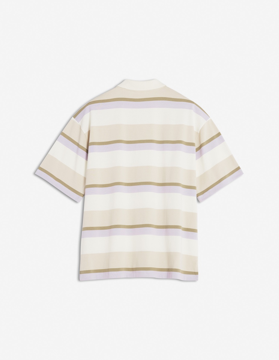 STRIPED SS OVERSIZE POLO - 5