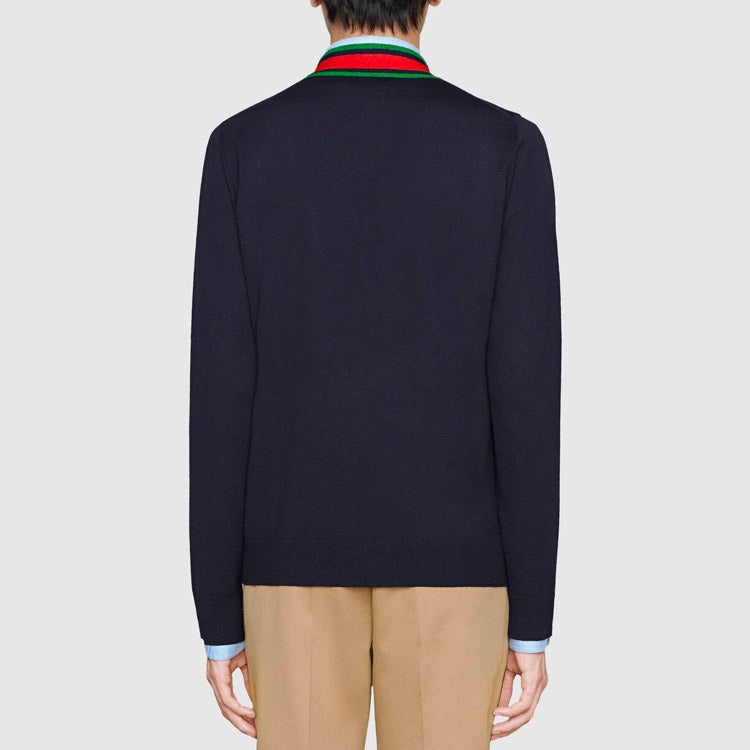 Gucci Knit Wool Cardigan 'Blue' 576806-XKAUL-4548 - 4
