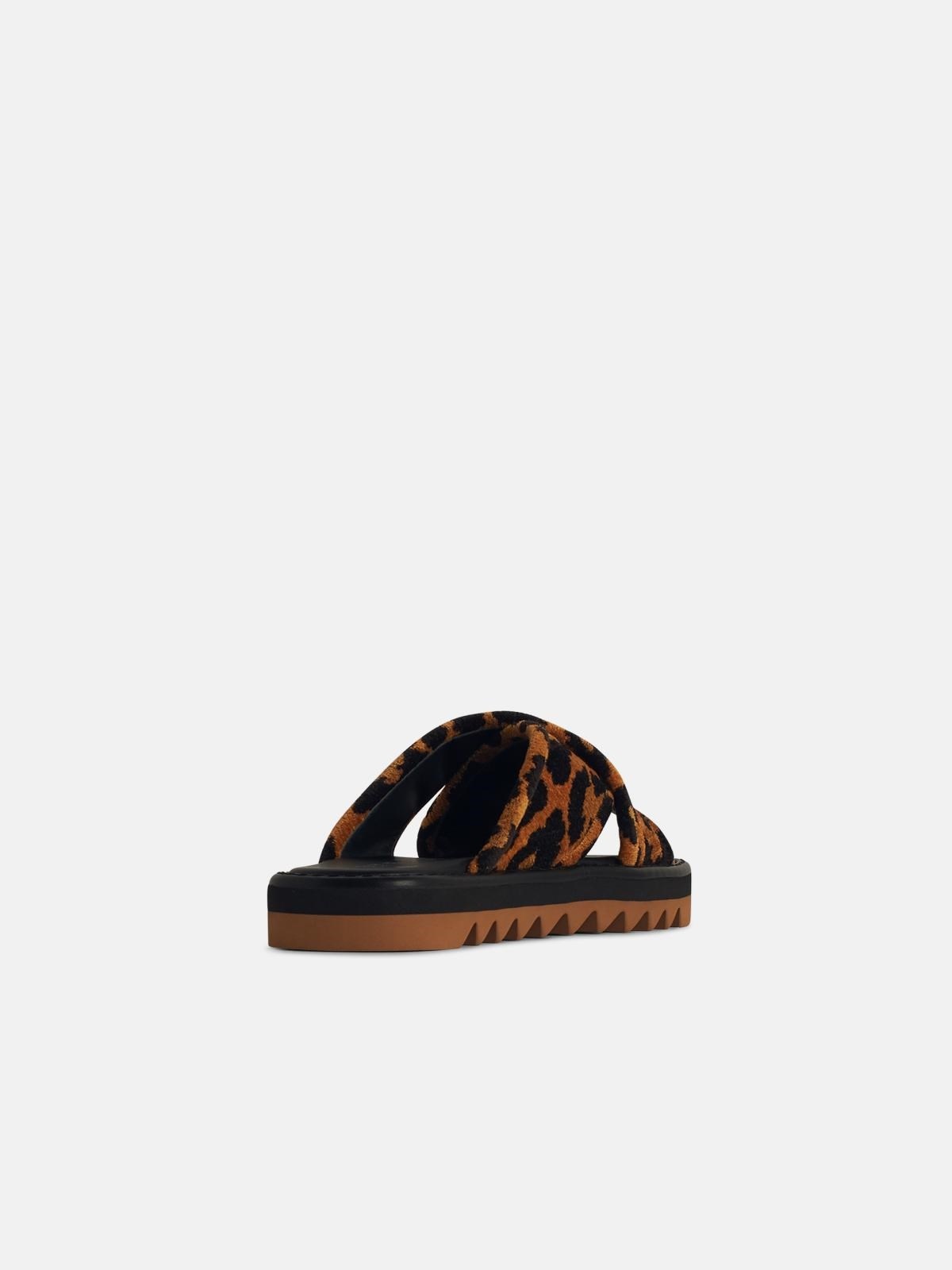 'LEO' MULTICOLOURED LEATHER BLEND SLIPPERS - 3