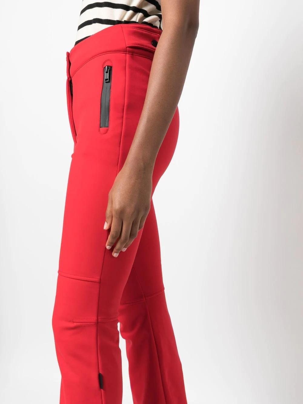 high-rise button-waist trousers - 5