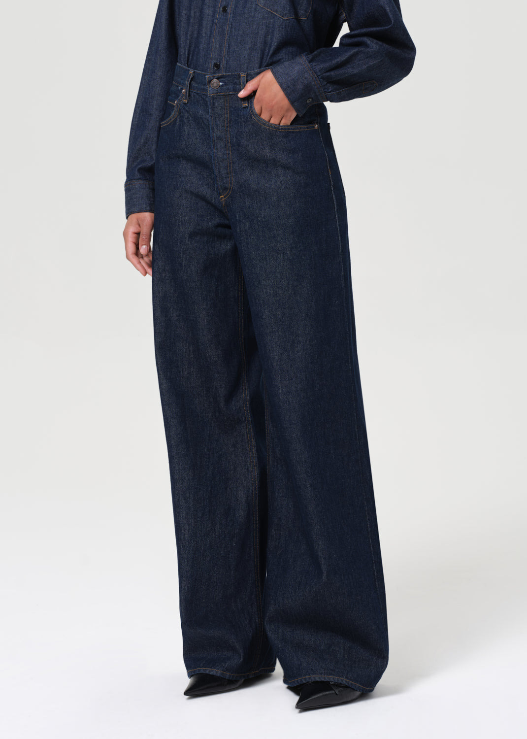 DAME HIGH RISE WIDE LEG NO CUFF IN FOXLEY - 5