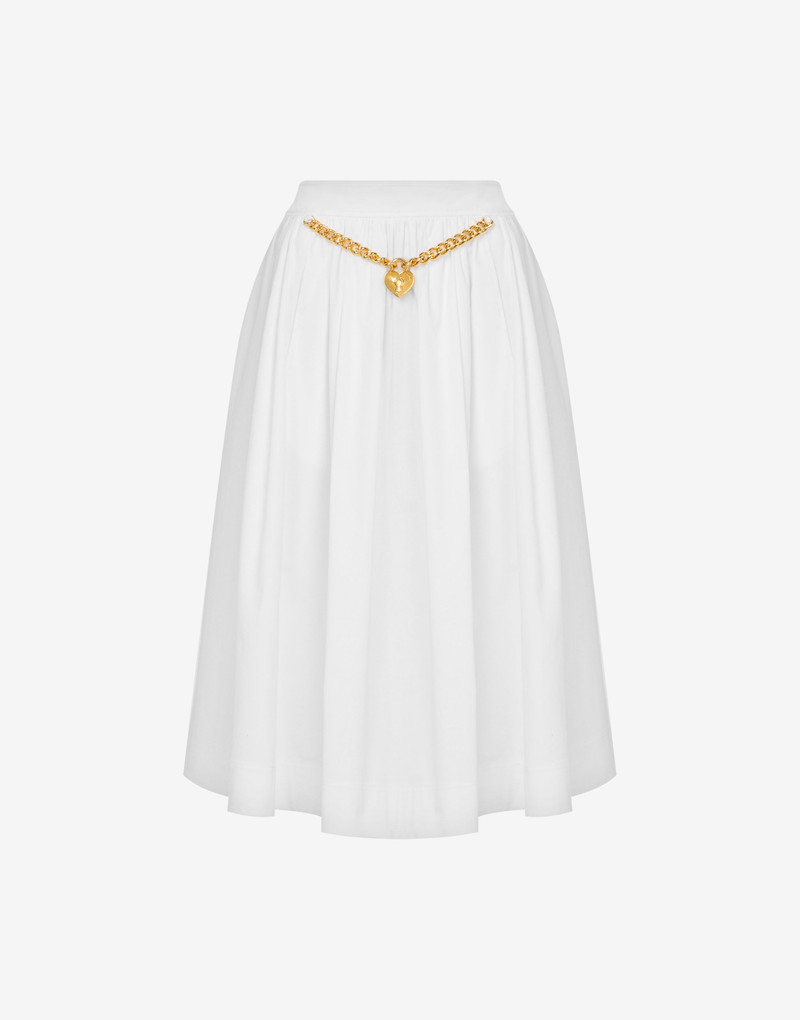 HEART LOCK COTTON CLOTH SKIRT 1