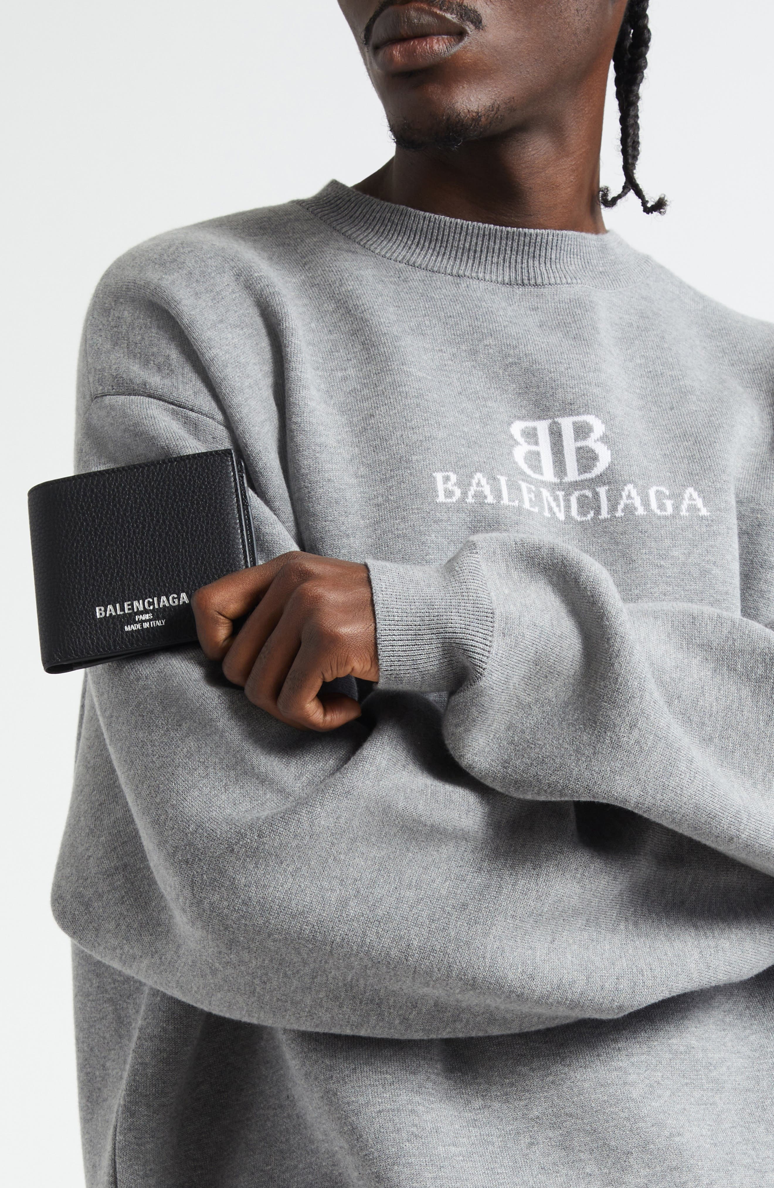 Balenciaga Leather Bifold Wallet in Black at Nordstrom - 3