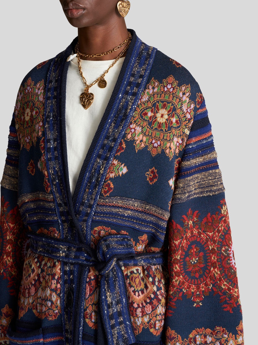JERSEY JACQUARD COAT - 2