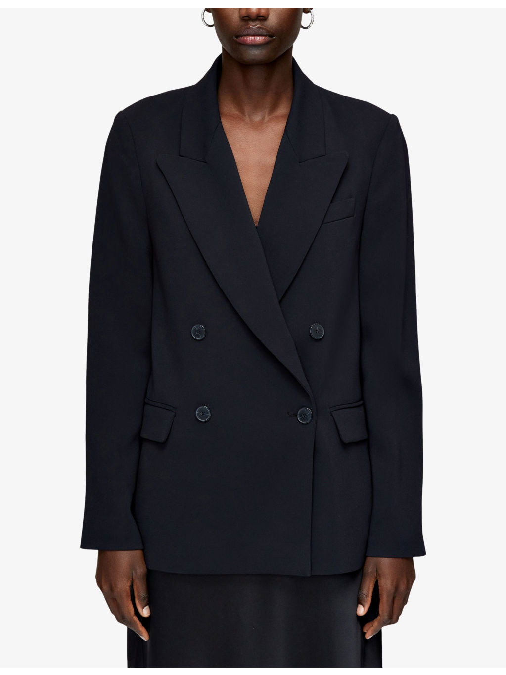 Jaden Double-Breasted Woven Blazer - 3