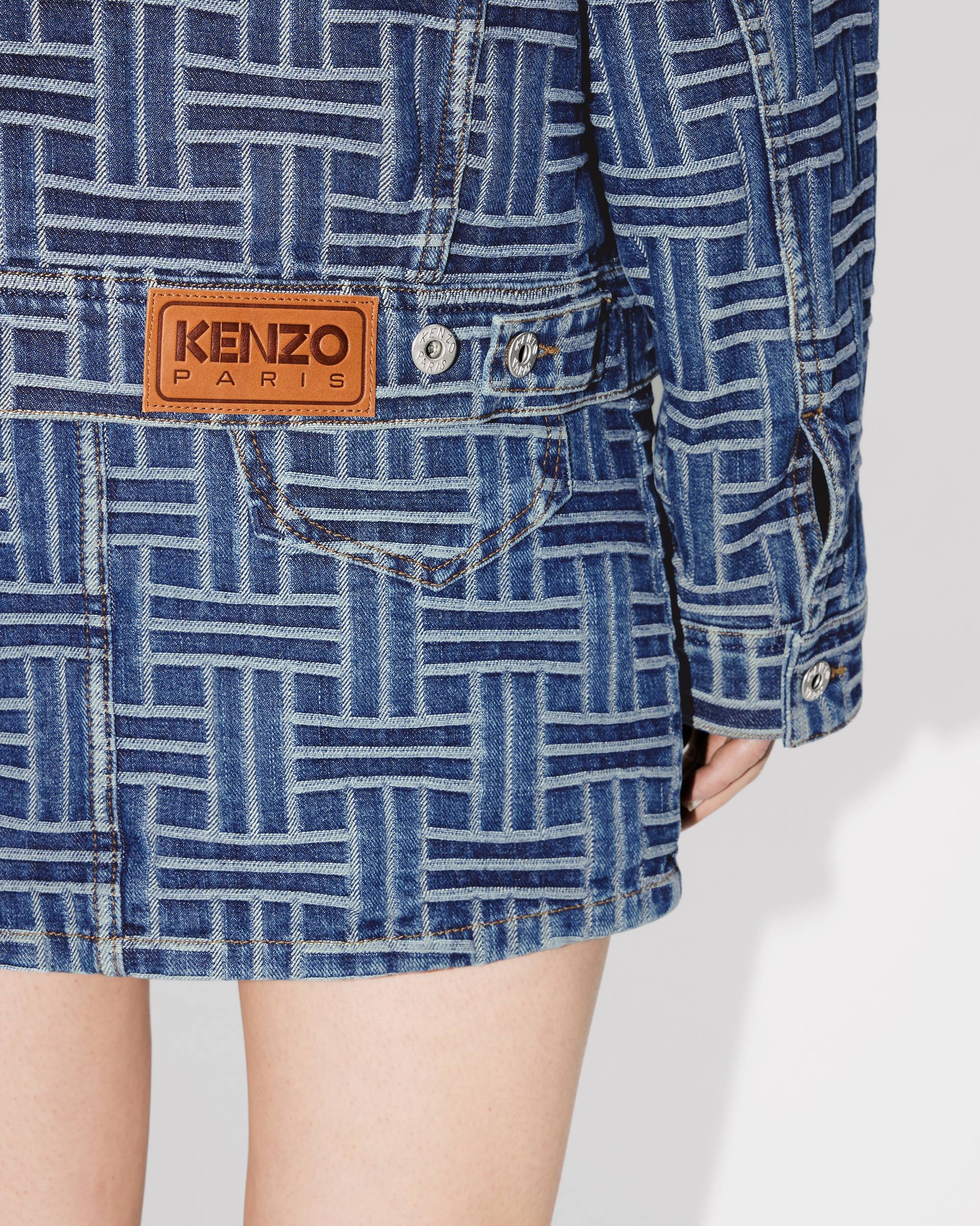 'KENZO Weave' trucker jacket in japanese denim - 8