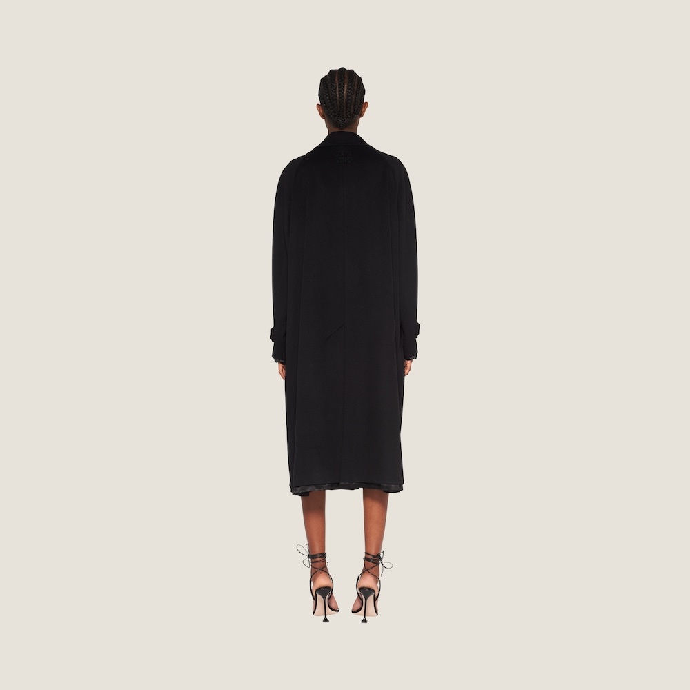 Single-breasted velour coat - 3