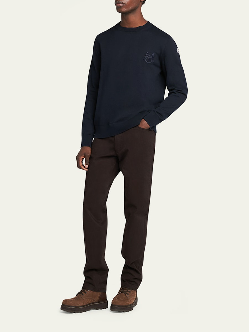 Moncler Men's Logo Crewneck Sweater outlook